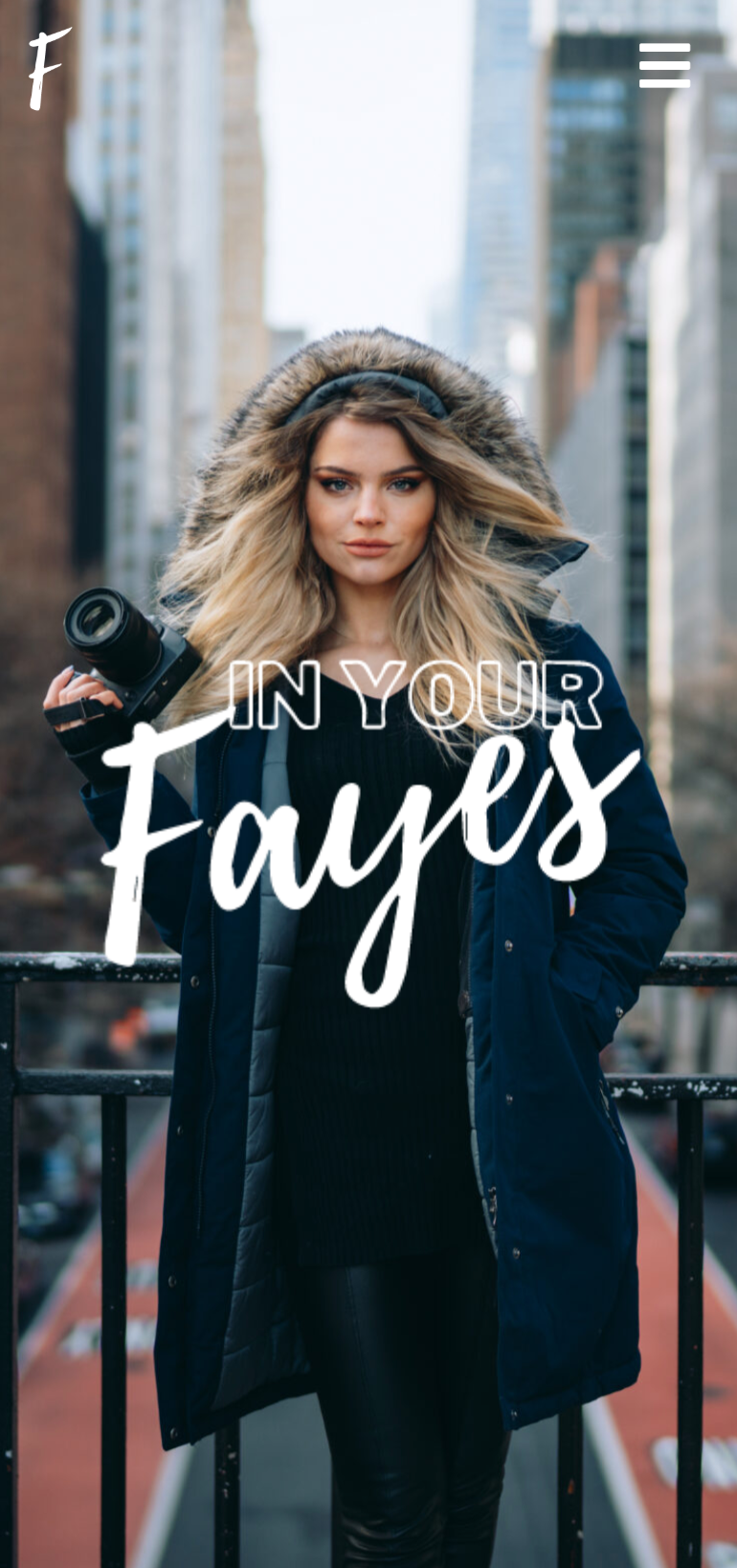 Website design for InYourFayes